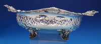 Gorham Sterling Silver Centerpiece Bowl Footed Grapes Pierced c1905 A4698 #7819