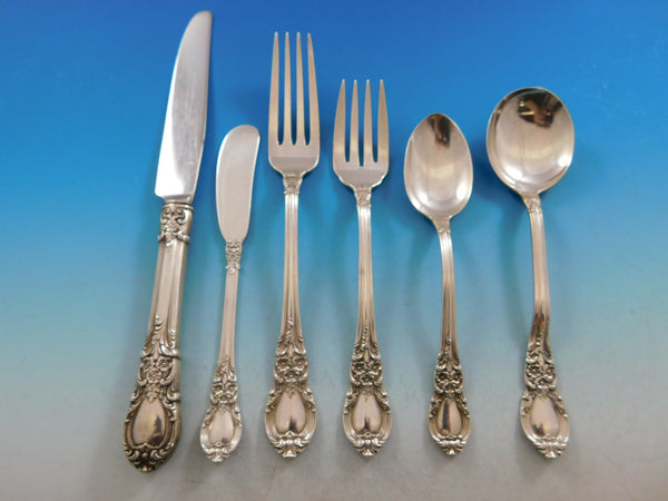 American Victorian by Lunt Sterling Silver Flatware Set for 8 Service 59 pieces