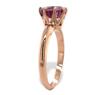 14k Rose Gold 1.92 Carat Pink Genuine Natural Spinel Solitaire Ring (#J7321)
