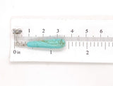 Platinum and Diamond Pair of Tyrone Turquoise Briolette Drop Earrings (#J7137)