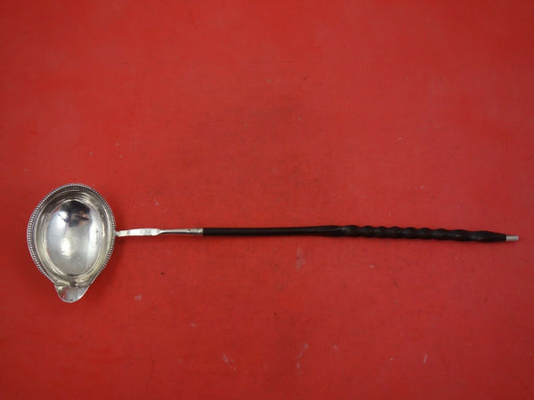 English Victorian Sterling Silver Toddy Ladle w/ Eagle / Griffin Twisted 13 1/4"