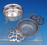 A. Chick and Sons Ltd English Estate Sterling Silver Tea Strainer 2pc (#8327)