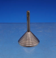Sterling Silver on Silverplate Perfume Funnel Deco Style 1 3/8" (#7048) Heirloom