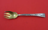 Lap Over Edge Acid Etched by Tiffany & Co Sterling Ice Cream Fork clover 5 3/4"