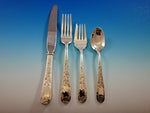Old Maryland Engraved by Kirk Sterling Silver Flatware Set for 8 Service 32 pcs