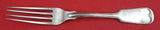 Fiddle Thread by Various Makers Sterling Dinner Fork by C. Bard & son 7 3/8"