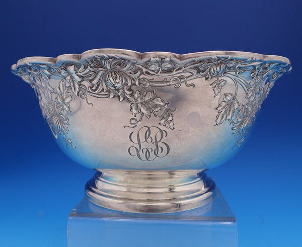 Chrysanthemum by Unknown Sterling Silver Fruit Bowl #5300/123 4 5/8" Tall #7943