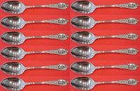 Rose Point by Wallace Sterling Silver Teaspoons 6" Set of 12