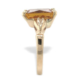 10k Yellow Gold 2.91ct Genuine Natural Citrine Ring Size 4.75 Jewelry (#J7395)