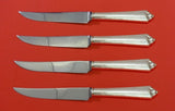 Plymouth by Gorham Sterling Silver Steak Knife Set 4pc HHWS  Custom Made 8 1/2"