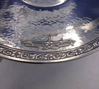English Rose by Durgin Sterling Silver Cookie Plate / Cake Stand #490 (#3976)
