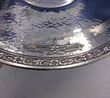 English Rose by Durgin Sterling Silver Cookie Plate / Cake Stand #490 (#3976)