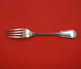 Fiddle Thread by James Robinson Sterling Silver Dinner Fork 4-Tine Turned Up