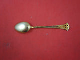 Anitra by Th. Olsens Silver Demitasse Spoon light Blue Enamel Vermeil 3 3/4"