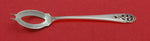 Queen's Lace By International Sterling Silver Olive Spoon Ideal 5 3/4" Custom