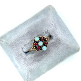 10k Yellow Gold Victorian Opal and Ruby/Paste Ring (#J4928)