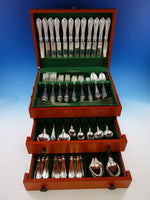 Springfield by Unger Sterling Silver Flatware Set Service 156 PC Dinner "S" Mono