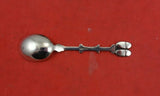 Dutch .833 Silver Salt Spoon Master Missing Ceramic Shoes 3" Vintage