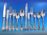 Harlequin Mixed Sterling Silver Flatware Set 12 Service 72 Pieces Dinner