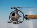 Antique Cigar Lighter Gimbal Design Sterling Silver and Antler Large 10" (#4616)