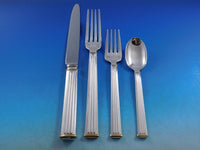 Triade Gold by Christofle France Silverplated Flatware Set Service 76 pcs Dinner