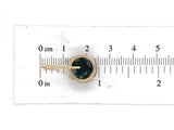14k Yellow Gold Pair of Moss Genuine Natural Agate Earrings w/Wire Hooks #J6722