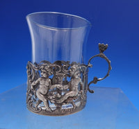W. Mammatt and Son English Estate Sterling Silver Cup Holder w/Glass Liner #6958