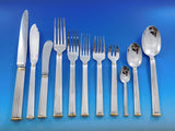 Triade Gold by Christofle France Silverplated Flatware Set Service 140 pc Dinner