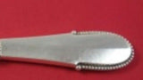 Beaded by Georg Jensen Sterling Silver Cheese Knife w/ Pick Serrated Orig 7 1/4"