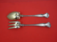Cambridge by Gorham Sterling Silver Salad Serving Set GW long FH AS 10 1/4"
