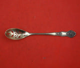 Adolphus by Mount Vernon Sterling Silver Olive Spoon Pierced Flower Orig 5 1/4"