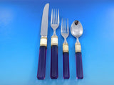 Prisma Amethyst by Mikasa Stainless Steel Flatware Set Service 20 pieces