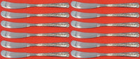 Rambler Rose by Towle Sterling Silver Butter Spreader flat handle Set 12 pcs