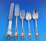 Monticello by Lunt Sterling Silver Flatware Set For 12 Service 60 Pieces
