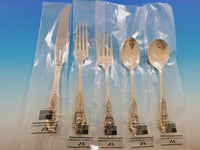 Rose Point by Wallace Sterling Silver Flatware Set for 8 Service 42 Pieces New