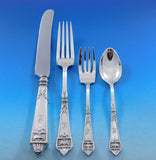Lansdowne by Gorham Sterling Silver Flatware Set 12 Service 64 pcs Dinner L mono