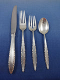 Lace Point by Lunt Sterling Silver Flatware Set for 12 Service 51 Pieces