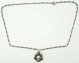 Georg Jensen 2002 Sterling Flower Pendant Jewelry (#J3329)