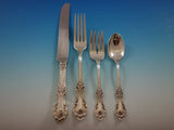 Wild Rose by International Sterling Silver Flatware Set for 6 Service 30 Pcs