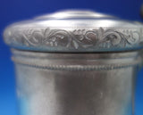 Tinn Norge Norwegian Pewter Tankard Hinged Cover Ball Claw Feet #507/2 (#6859-2)