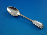 Fiddle Thread by James Robinson Sterling Silver Demitasse Spoon Hndl down 3 3/4"