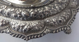 Repousse by Gorham Sterling Silver Inkwell Custom Order Dated 1887 Ornate #0091