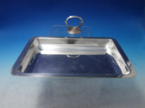 Beaded English Silverplate Top of Vegetable Dish removable handle (#6124)