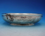 Mixed Metals by Whiting Sterling Silver Centerpiece Bowl Oval Sea Motif (#4702)