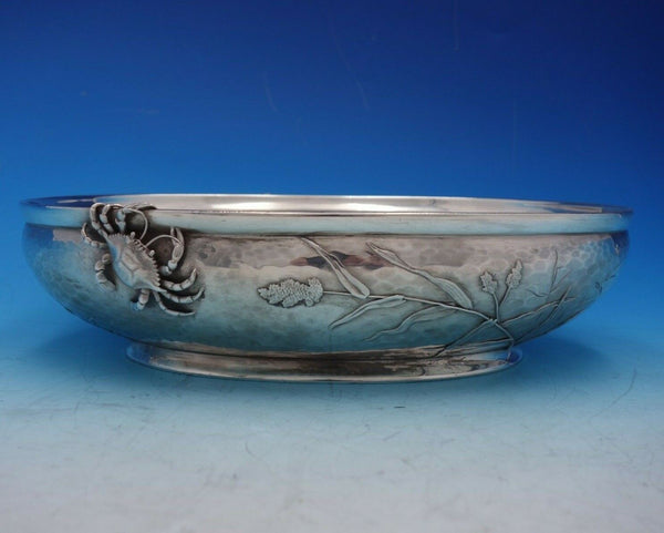 Mixed Metals by Whiting Sterling Silver Centerpiece Bowl Oval Sea Motif (#4702)