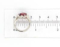 10k White Gold 2.63 Carat Genuine Natural Garnet Ring Size 5.25 (#J6764)
