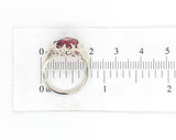 10k White Gold 2.63 Carat Genuine Natural Garnet Ring Size 5.25 (#J6764)