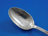 Lap Over Edge Acid Etched by Tiffany Sterling Coffee Spoon with Plants 4 3/4"