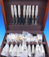 Chrysanthemum by Tiffany & Co Sterling Silver Flatware Set 8 Service 48 pieces