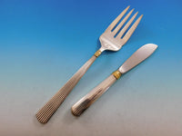Ashmont Gold by Reed & Barton Sterling Silver Flatware Set Service 45 pcs Dinner
